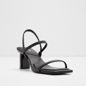 Aldo Lokurr Black Sling Back Heels